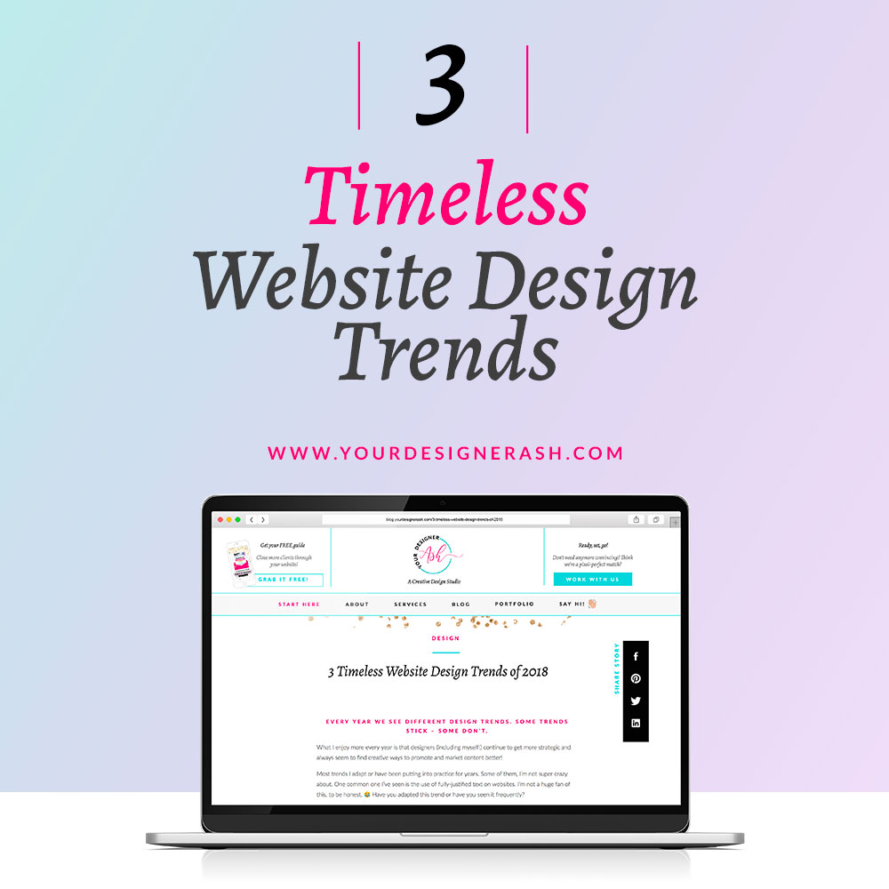 3 Timeless Website Design Trends of 2018