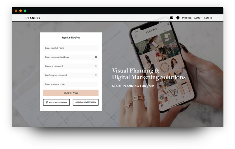 Planoly Visual Planning & Digital Marketing Solutions