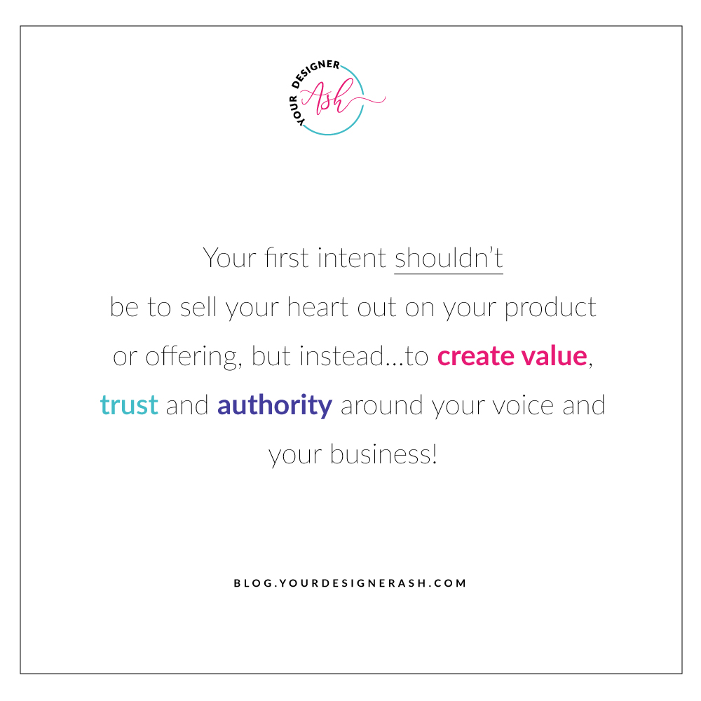 Create Value, Trust and Authority