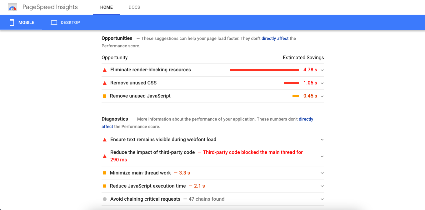 Page speed optimization tips from Google