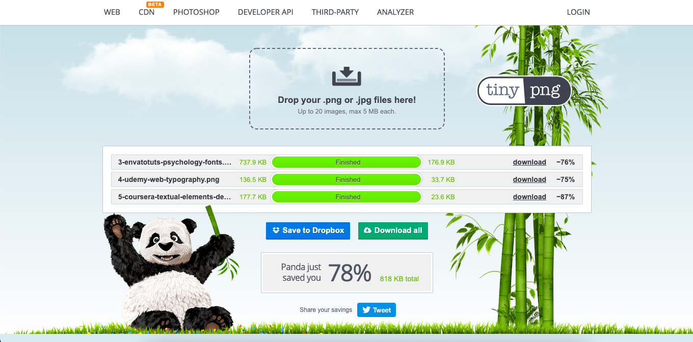 Images have been optimized in TinyPNG for a 78% reduction in size